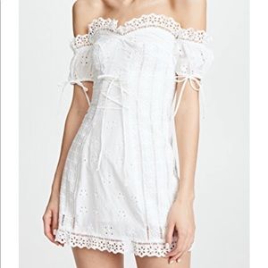 Annabelle Eyelet Lace Up Dress